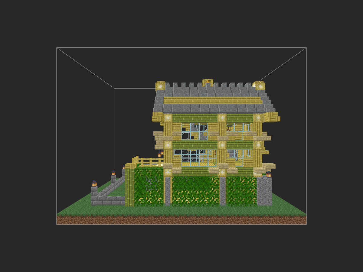 我的世界精美竹房-投影工坊