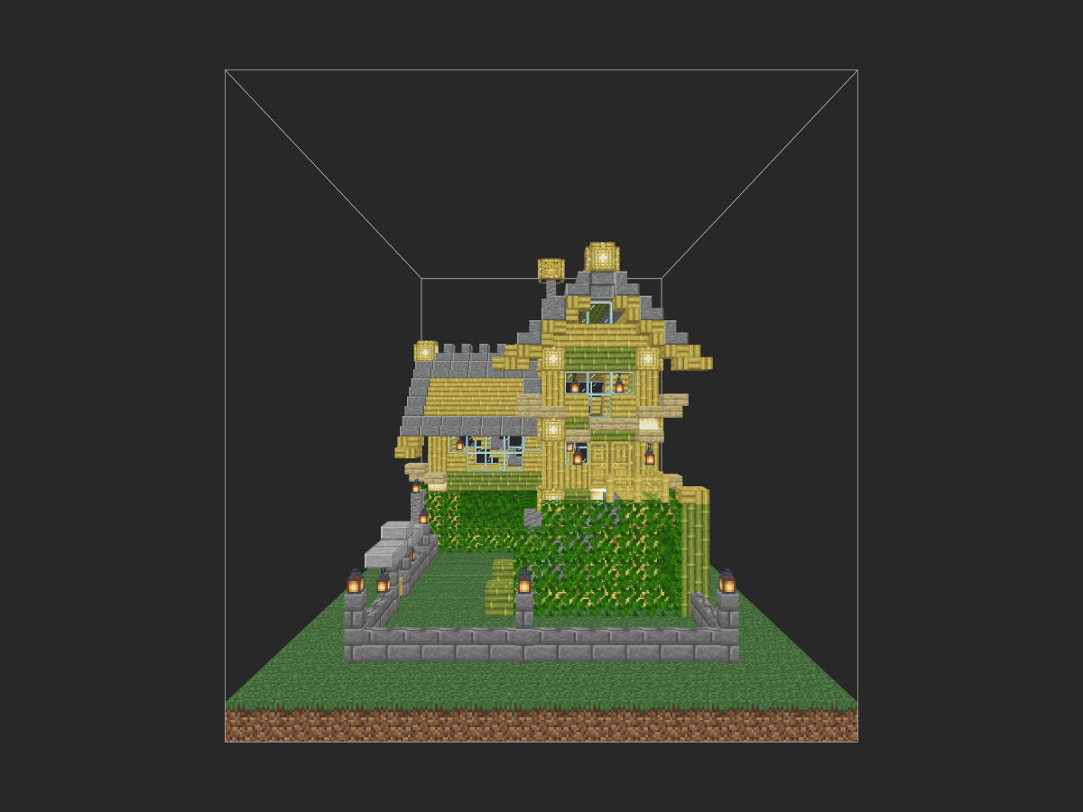 我的世界精美竹房-投影工坊