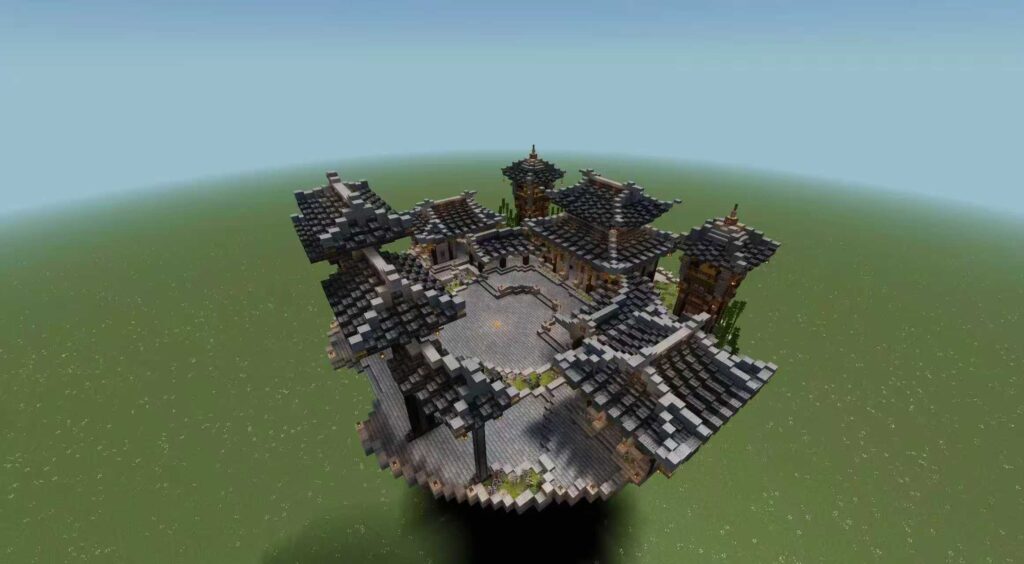 一个圆形庭院,没有内部装饰,可以自己装饰