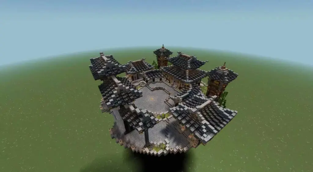 一个圆形庭院,没有内部装饰,可以自己装饰