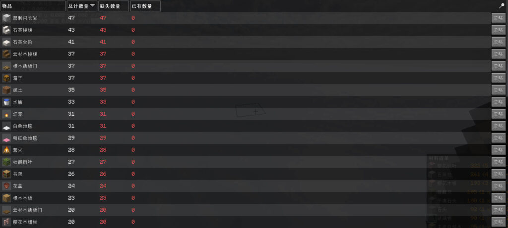 三床-樱花小屋(材料展示002)