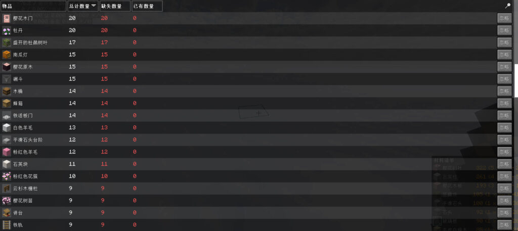 三床-樱花小屋(材料展示003)