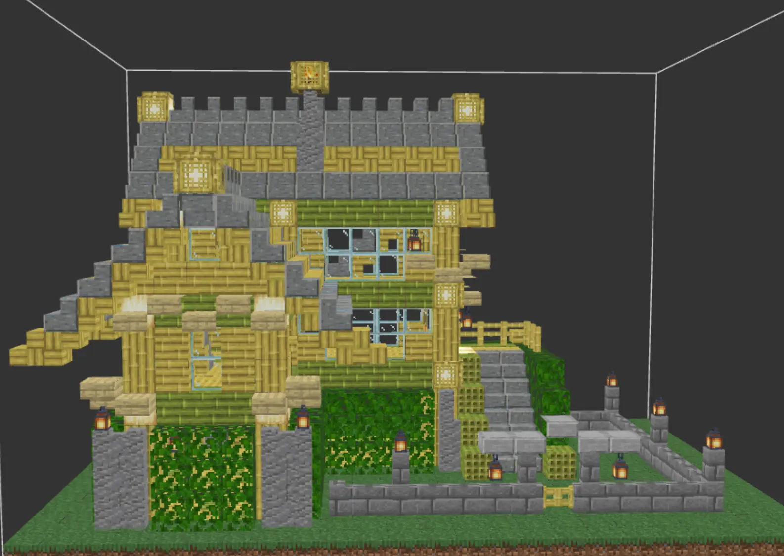 投影广场相关话题  精美竹房-投影工坊