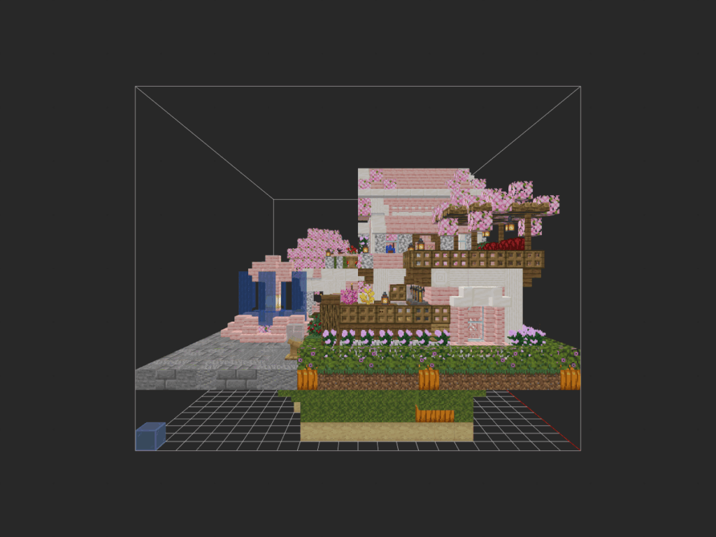 樱花小屋三床版-1.21↑ - 侧视图