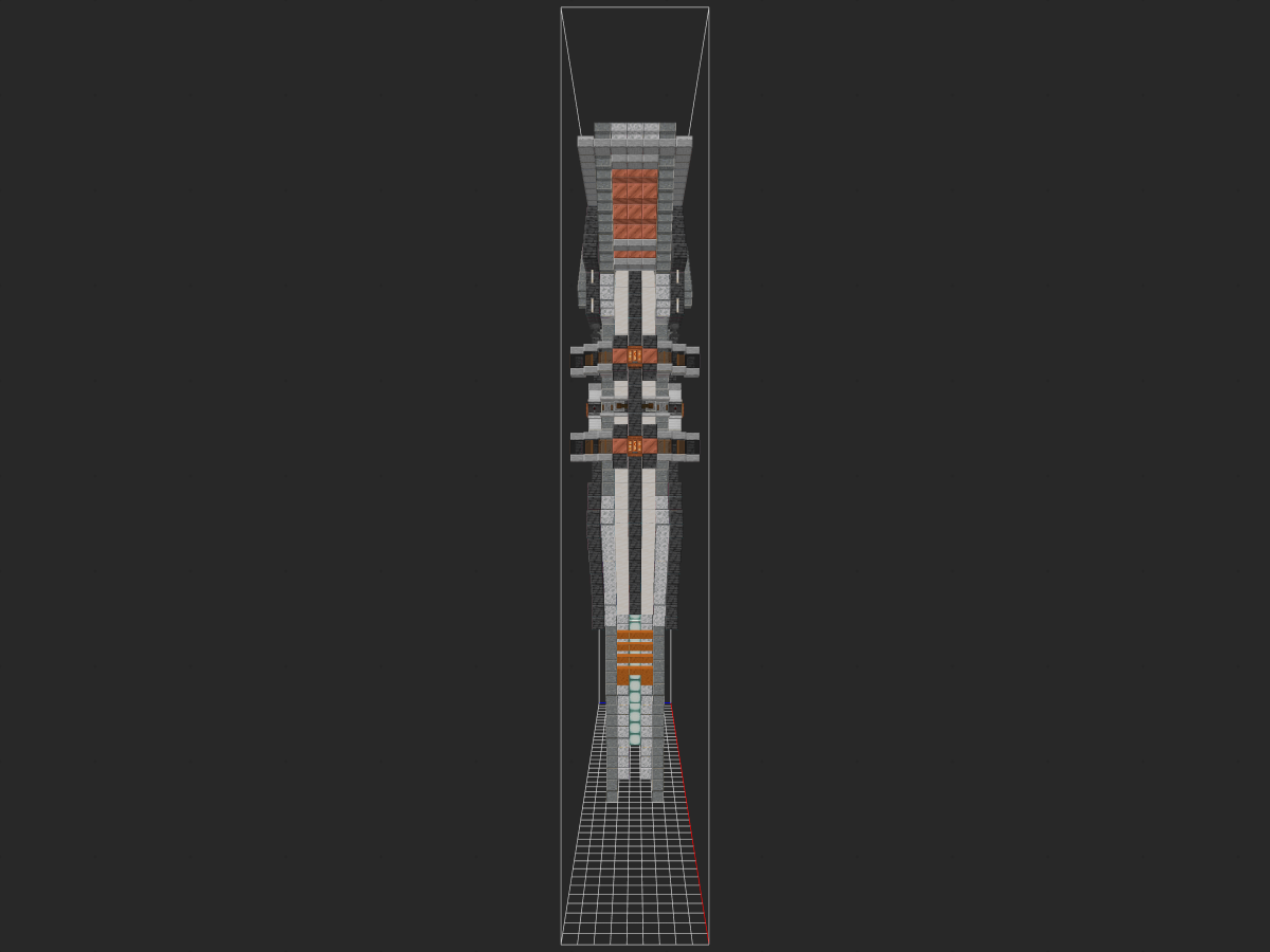 《我的世界》Minecraft：超酷【科幻风地狱门】/【锚点传送门】硬核建筑教程，提升你的游戏体验！-投影工坊