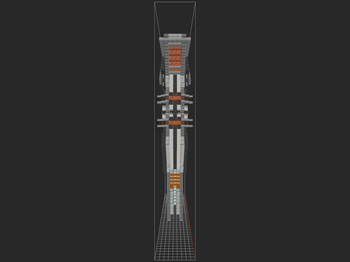 《我的世界》Minecraft：超酷【科幻风地狱门】/【锚点传送门】硬核建筑教程，提升你的游戏体验！-投影工坊