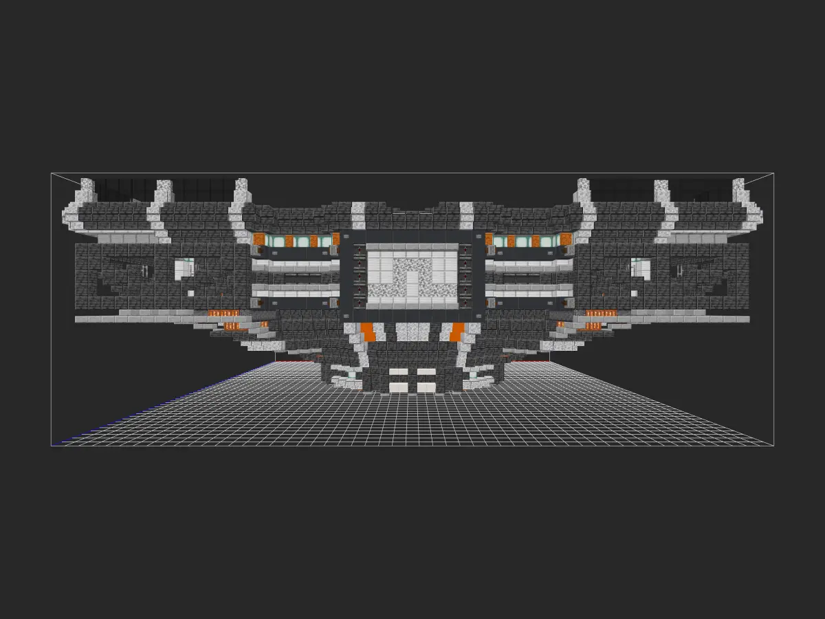 《我的世界》Minecraft：【科幻建筑教程】打造“这真的只是一个大号的平台！”，创意无限！-投影工坊