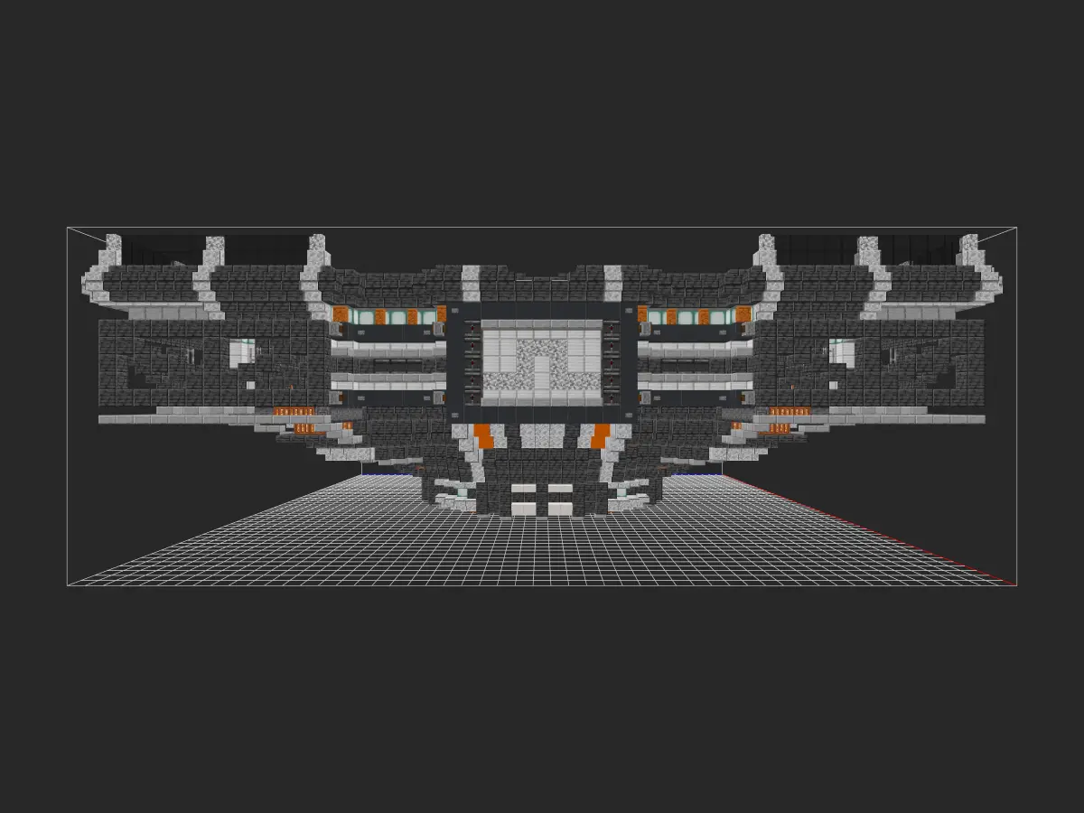 《我的世界》Minecraft：【科幻建筑教程】打造“这真的只是一个大号的平台！”，创意无限！-投影工坊