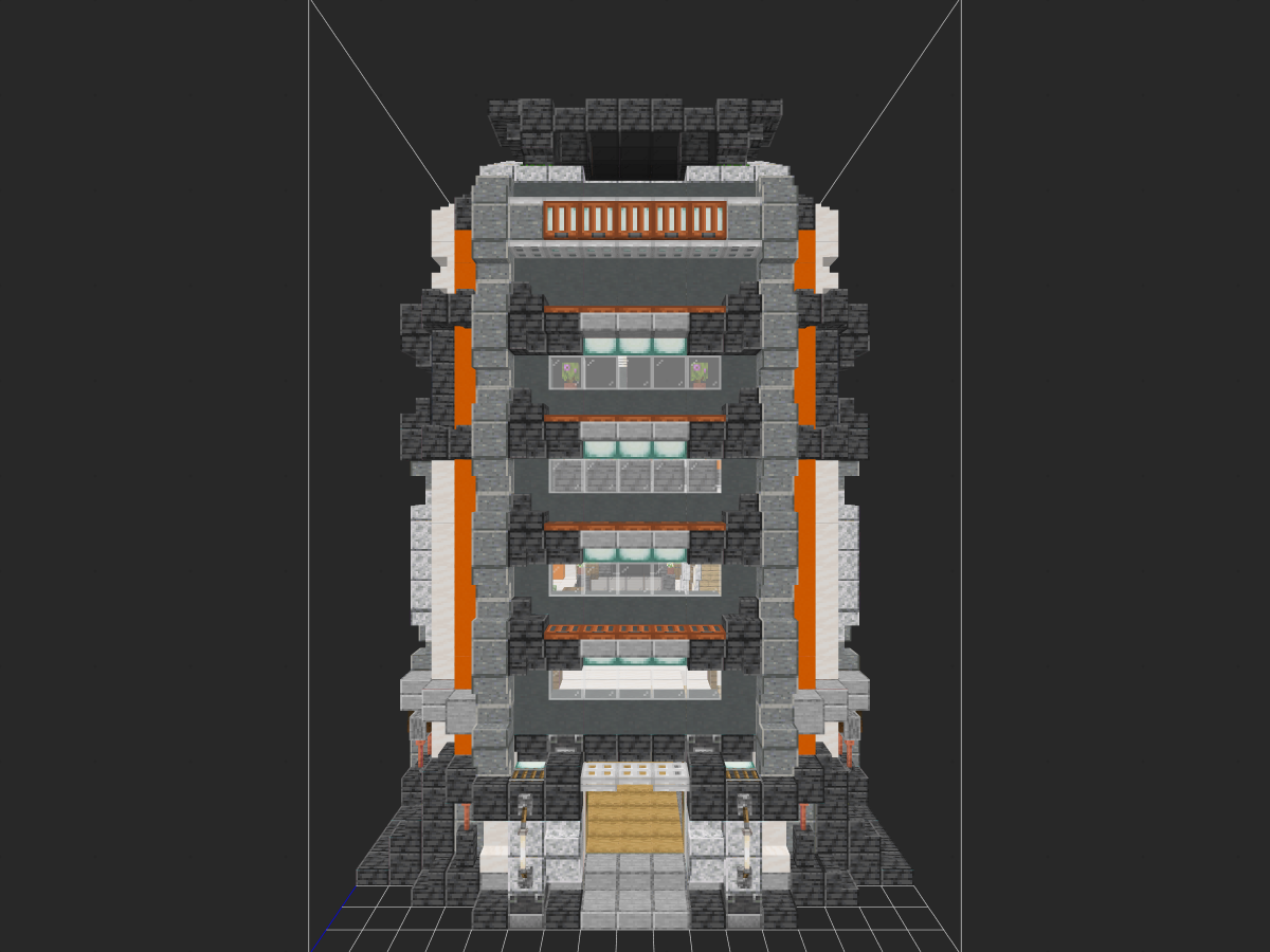 《我的世界》Minecraft：【科幻建筑教程】带你“变成二进制数据，住进阵列服务器里！”-投影工坊