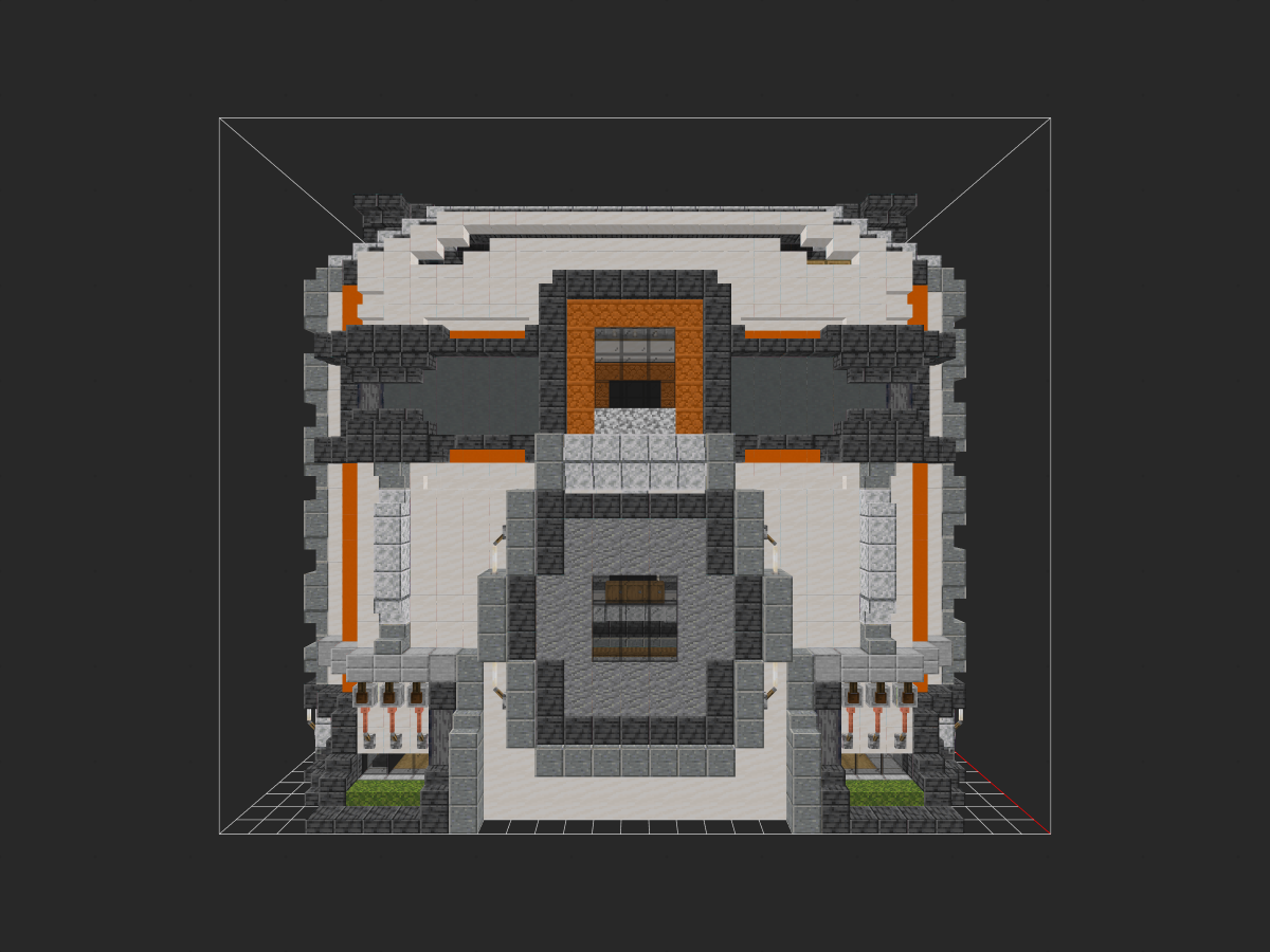 《我的世界》Minecraft：【科幻建筑教程】带你“变成二进制数据，住进阵列服务器里！”-投影工坊