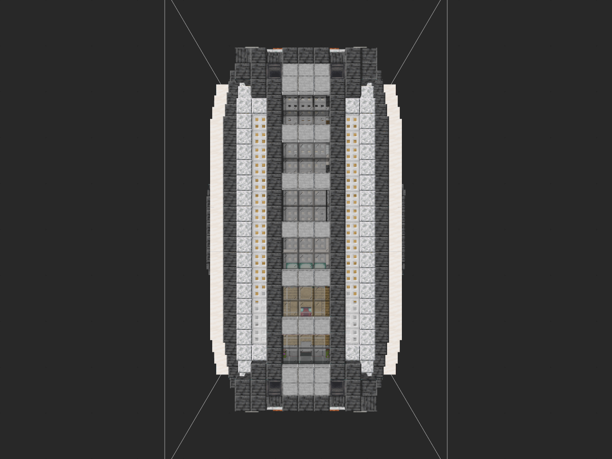 《我的世界》Minecraft：【科幻建筑教程】带你“变成二进制数据，住进阵列服务器里！”-投影工坊