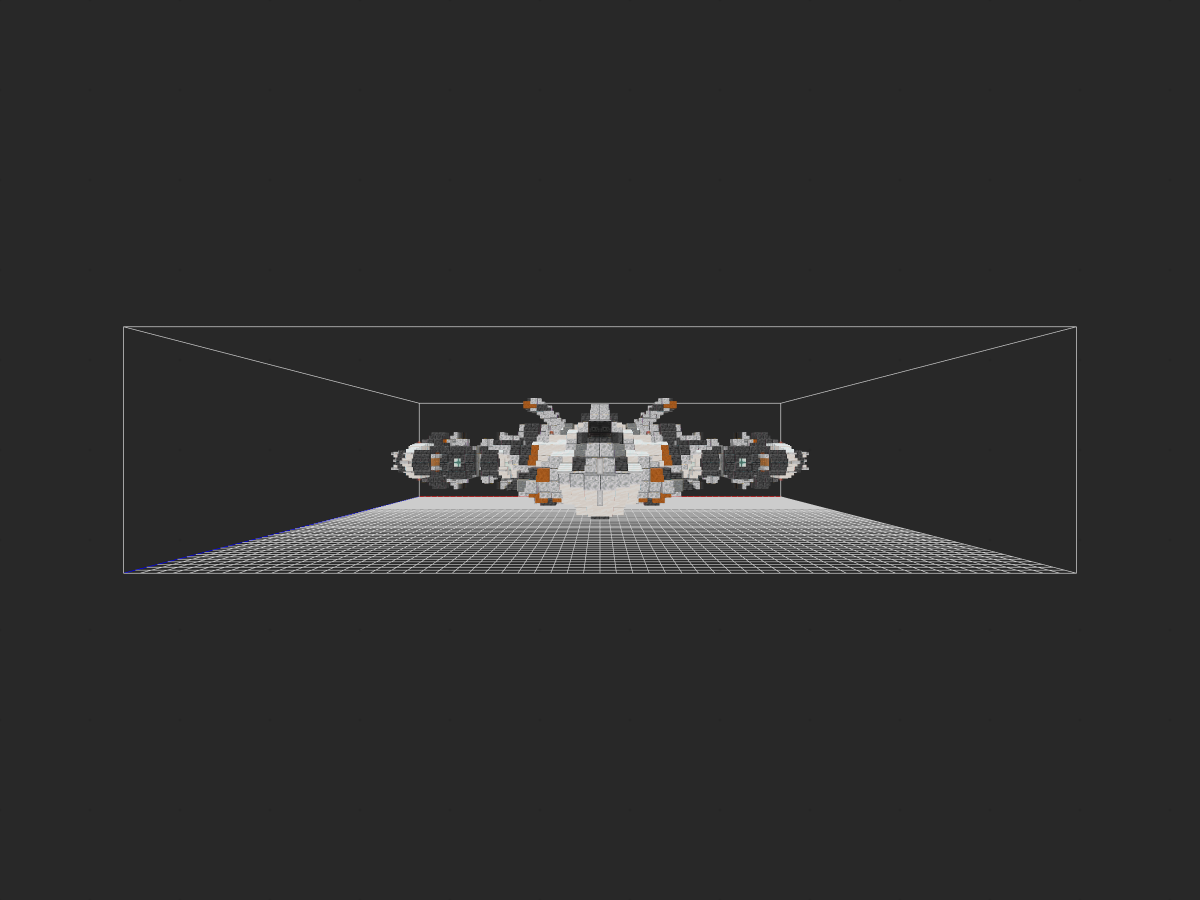 《我的世界》Minecraft：【科幻载具教程】这艘酷炫飞船你还不快搬进存档！-投影工坊