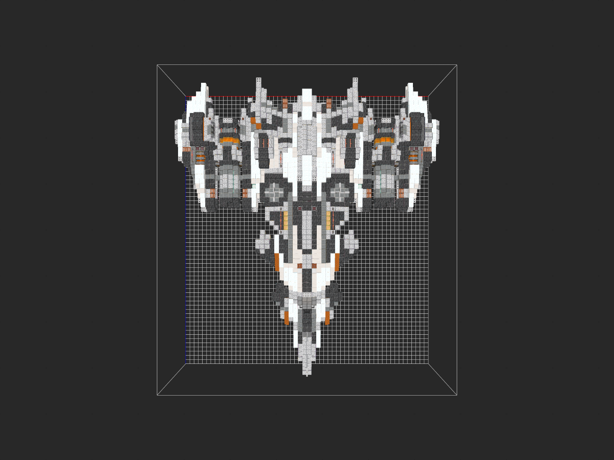 《我的世界》Minecraft：【科幻载具教程】这艘酷炫飞船你还不快搬进存档！-投影工坊