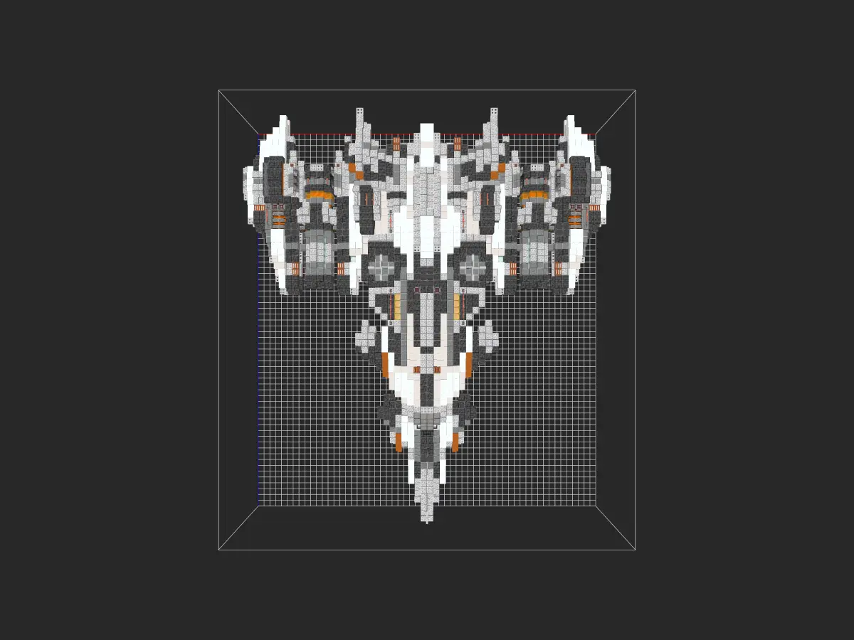 《我的世界》Minecraft：【科幻载具教程】这艘酷炫飞船你还不快搬进存档！-投影工坊