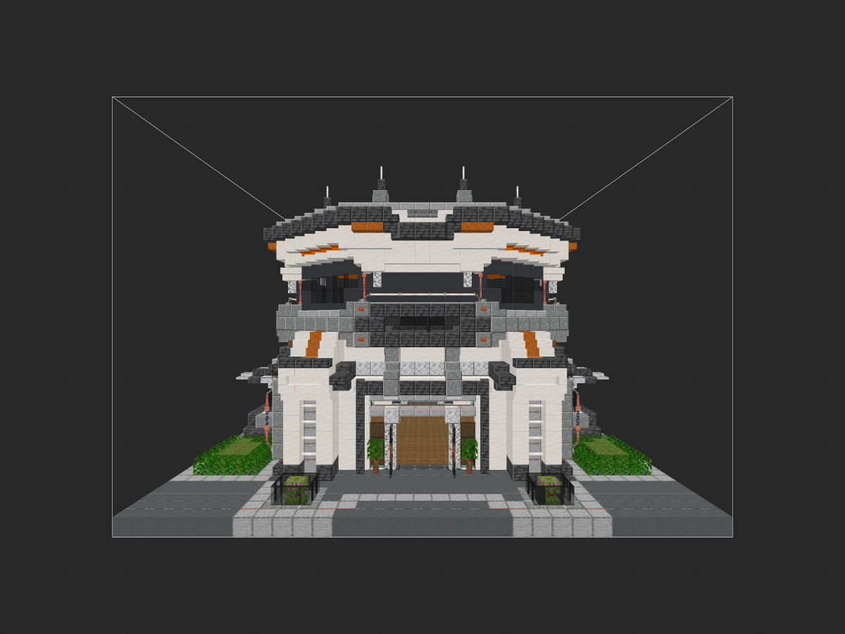 Minecraft《我的世界》【科幻建筑教程】：10分钟学会“筒仓”冰原小屋，简单好看又护肝！-投影工坊