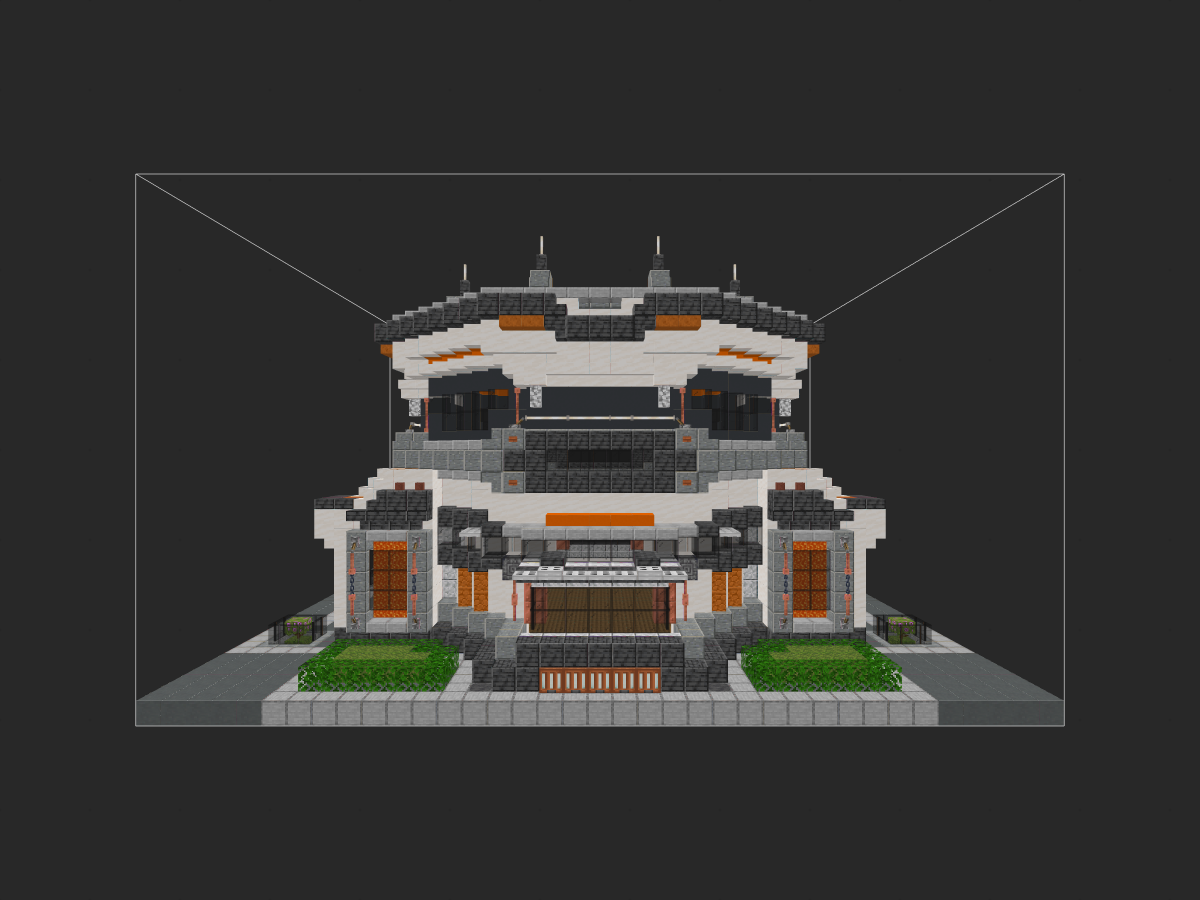 Minecraft《我的世界》【科幻建筑教程】：10分钟学会“筒仓”冰原小屋，简单好看又护肝！-投影工坊