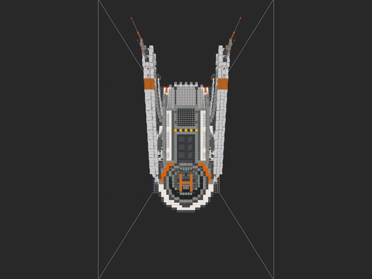 Minecraft《我的世界》【科幻建筑教程】：打造专属“停机坪”！垂直起降固定翼飞行器停靠平台-投影工坊