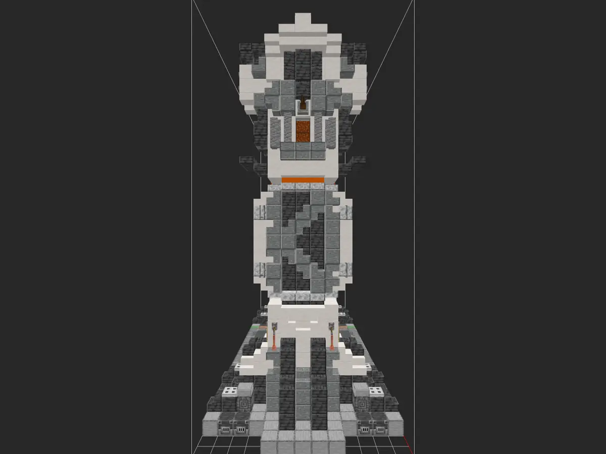 Minecraft地狱门科幻建筑：【空间折跃门】设计，简单酷炫的新型地狱门建造教程！-投影工坊