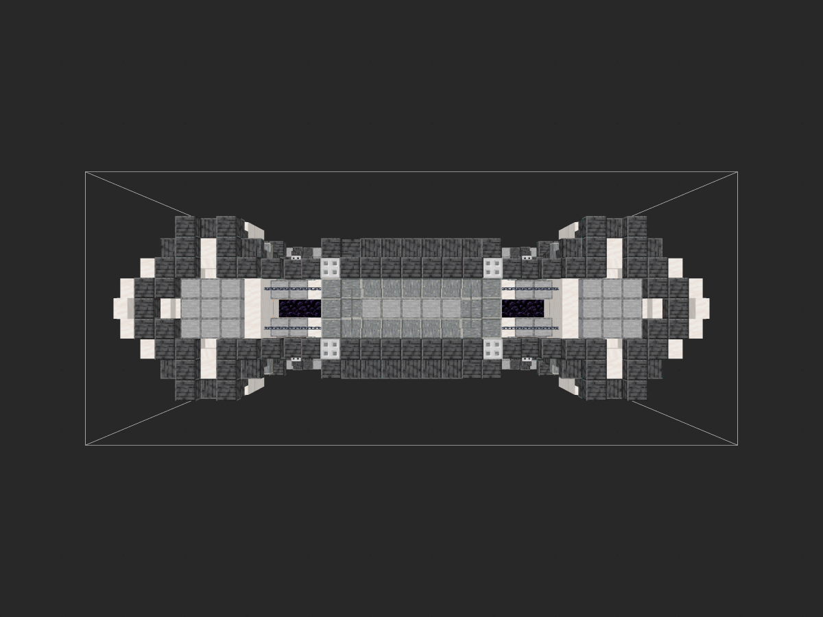 Minecraft地狱门科幻建筑：【空间折跃门】设计，简单酷炫的新型地狱门建造教程！-投影工坊
