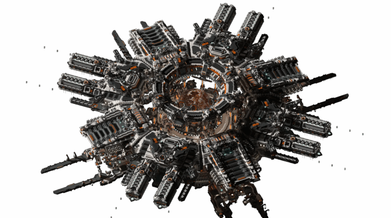 Minecraft科幻建筑：末地空间站「束星港」——附刷沙机装饰的超大型科幻末地城存档（JAVA/基岩版）-投影工坊