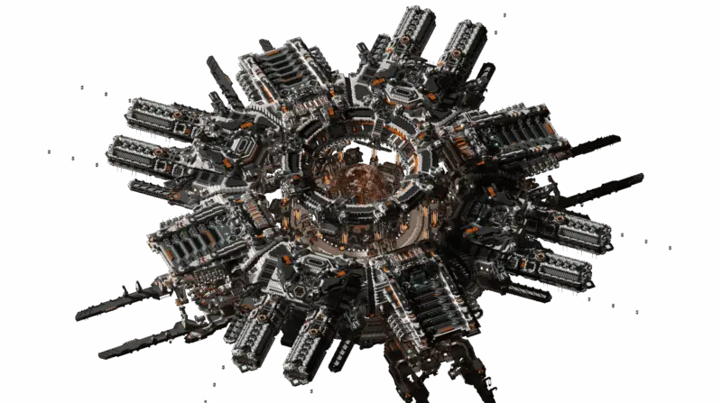 Minecraft科幻建筑：末地空间站「束星港」——附刷沙机装饰的超大型科幻末地城存档（JAVA/基岩版）-投影工坊