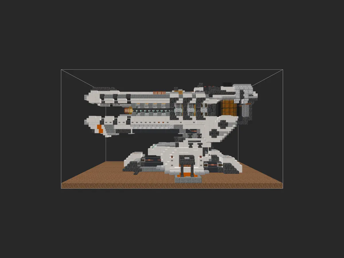 Minecraft科幻建筑教程：熔质束能巨炮——在你的基地部署超大型科幻巨炮！-投影工坊