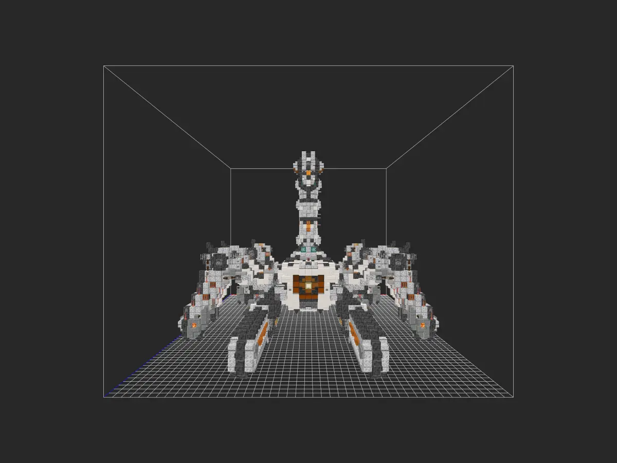 Minecraft科幻机甲教程：仿生学尖端科技「智蝎机甲」，学会它你就是服务器最靓的仔！-投影工坊