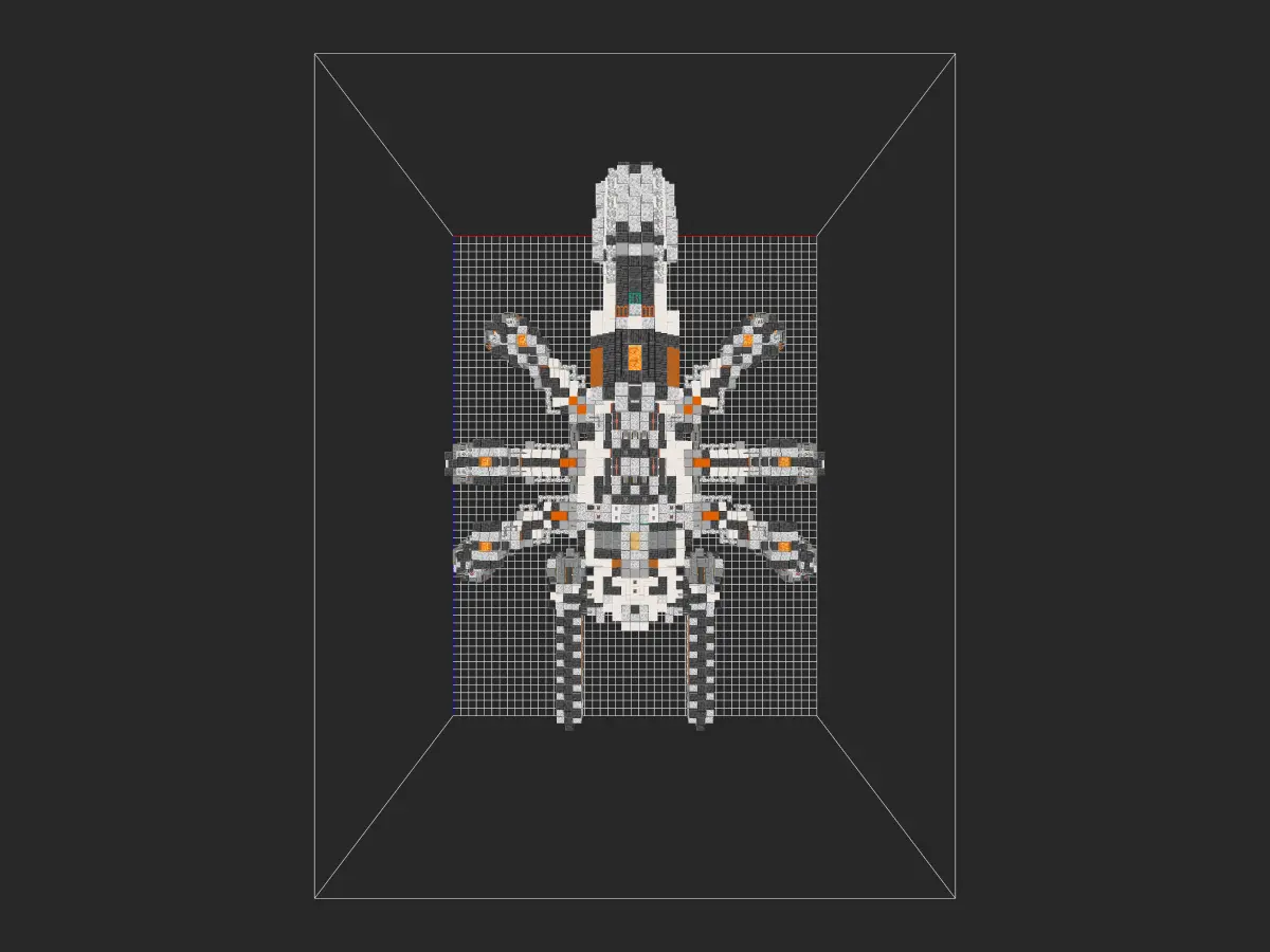 Minecraft科幻机甲教程：仿生学尖端科技「智蝎机甲」，学会它你就是服务器最靓的仔！-投影工坊