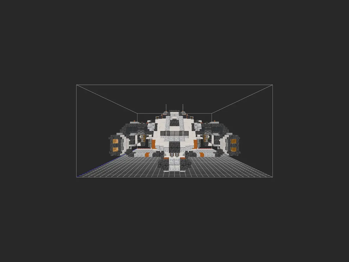 我的世界科幻载具教程：风暴炮艇（附投影）——治疗你的火力不足恐惧症！-投影工坊