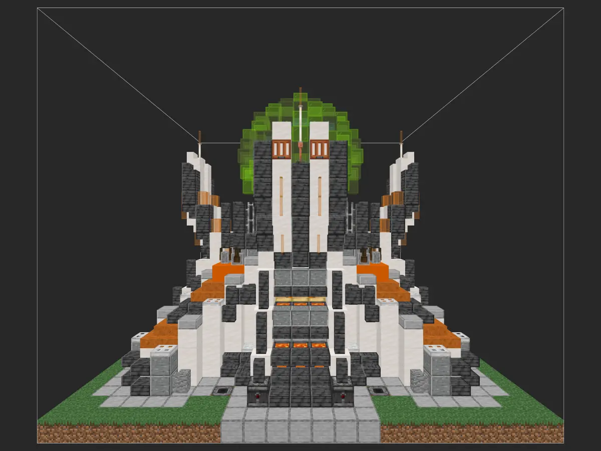 我的世界科幻建筑教程：静滞力场发生器（我的世界投影）——久违的超简单系列，养肝必备！-投影工坊