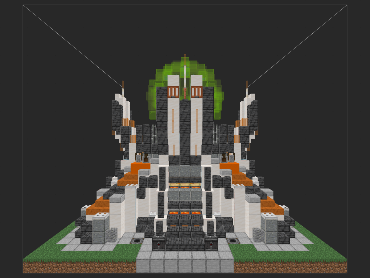 我的世界科幻建筑教程：静滞力场发生器（我的世界投影）——久违的超简单系列，养肝必备！-投影工坊