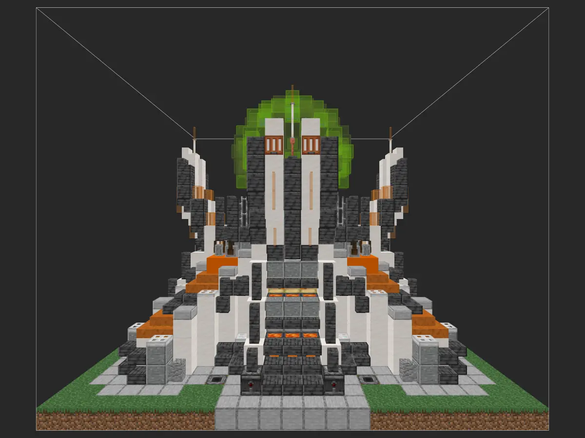 我的世界科幻建筑教程：静滞力场发生器（我的世界投影）——久违的超简单系列，养肝必备！-投影工坊