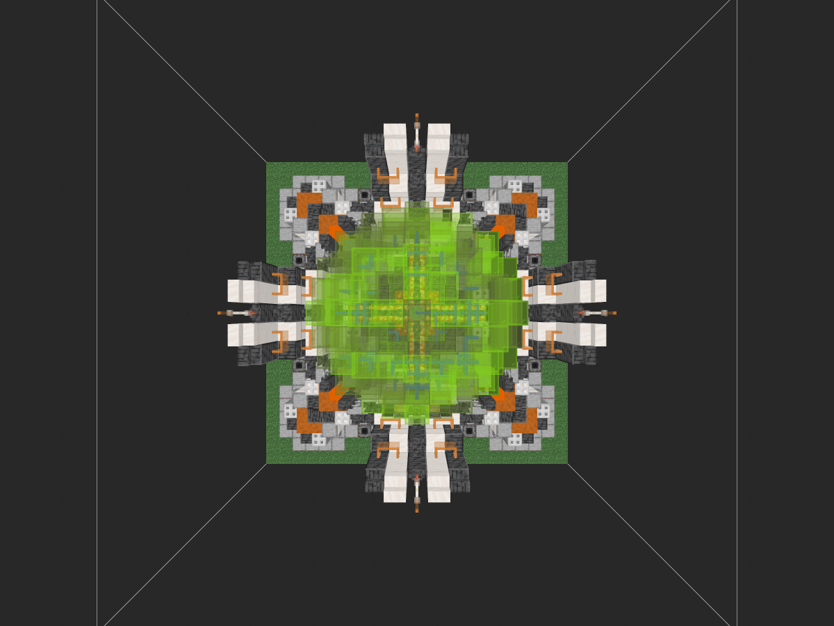 我的世界科幻建筑教程：静滞力场发生器（我的世界投影）——久违的超简单系列，养肝必备！-投影工坊