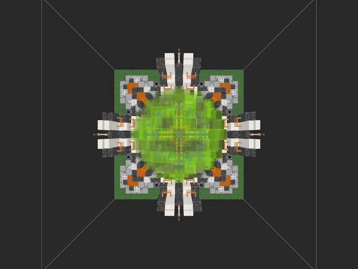 我的世界科幻建筑教程：静滞力场发生器（我的世界投影）——久违的超简单系列，养肝必备！-投影工坊