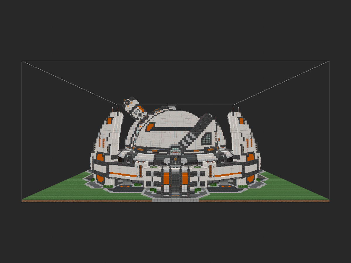 我的世界科幻建筑教程：寰宇天文台（我的世界投影）——你以为我是天文台？其实我是科幻炮台！-投影工坊