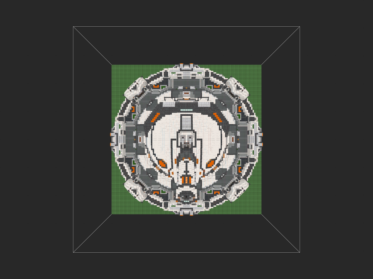 我的世界科幻建筑教程：寰宇天文台（我的世界投影）——你以为我是天文台？其实我是科幻炮台！-投影工坊