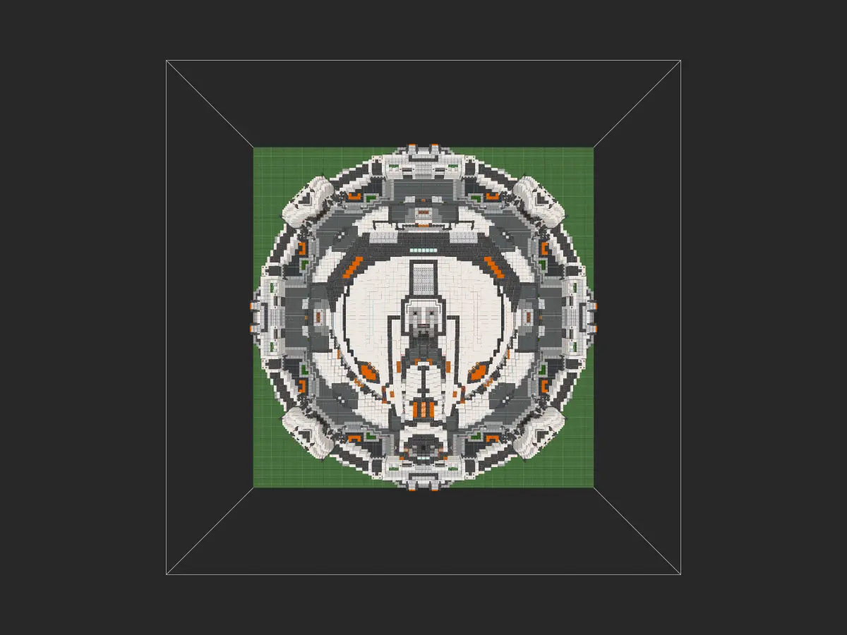 我的世界科幻建筑教程：寰宇天文台（我的世界投影）——你以为我是天文台？其实我是科幻炮台！-投影工坊