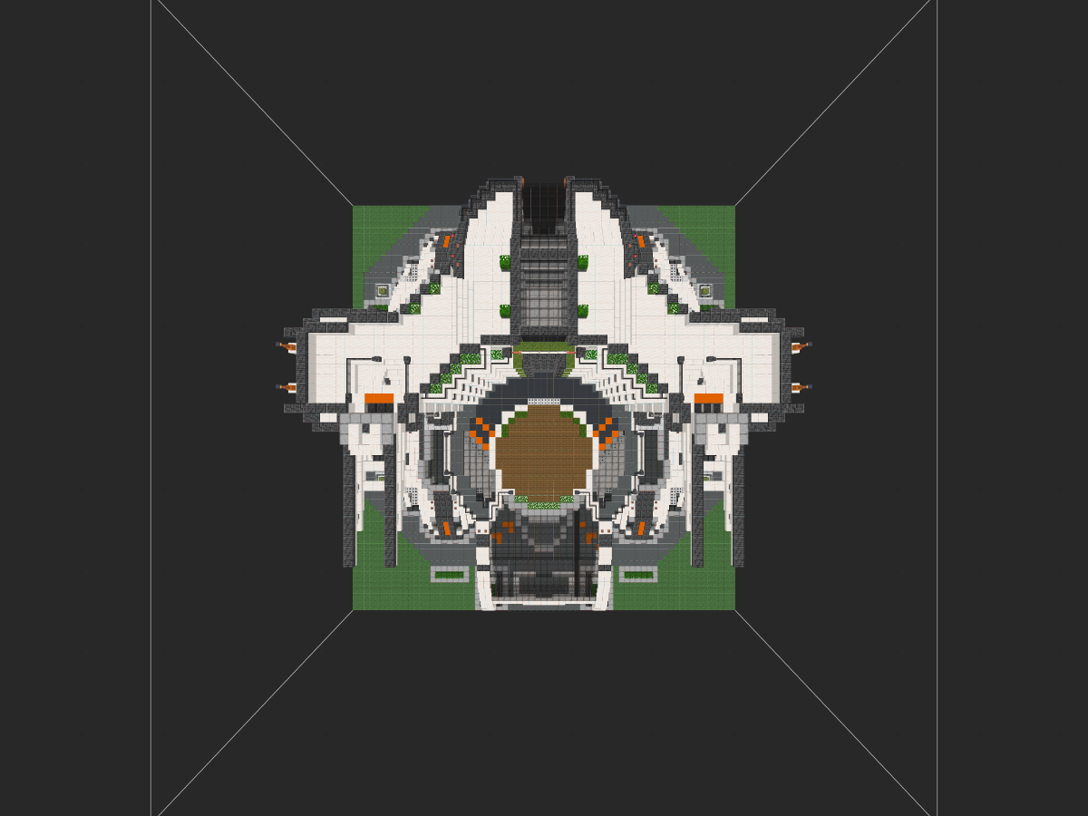 我的世界科幻建筑教程：年轮文献馆（我的世界投影）——科幻风图书馆，寻找“岁月史书”！-投影工坊