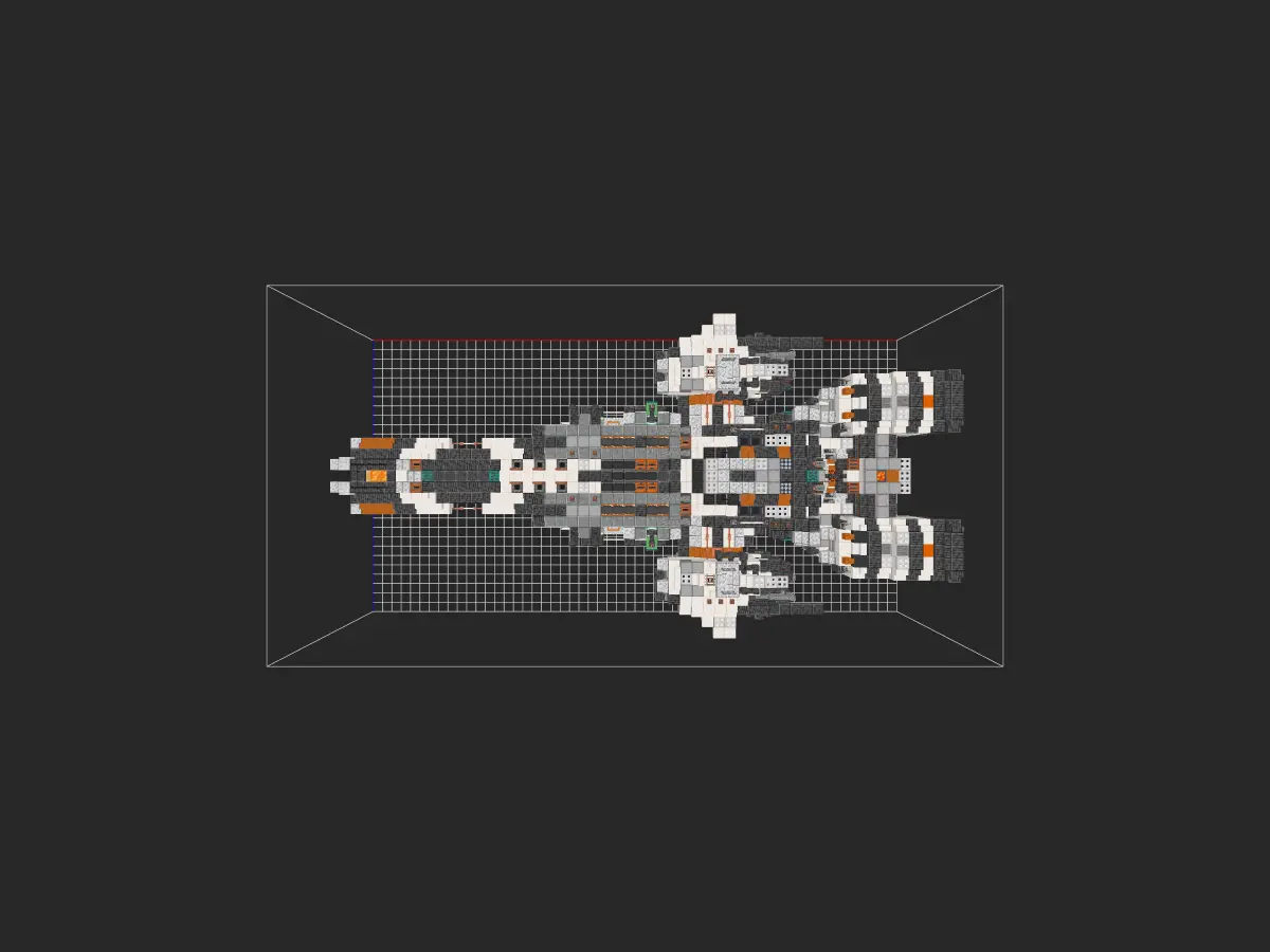 我的世界科幻载具教程：旗舰之盾！幻海级护卫舰（我的世界投影）正式加入探索舰队！-投影工坊