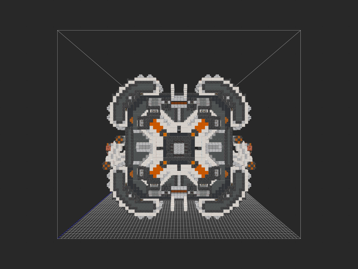 我的世界科幻建筑：史诗终章！「猎光号」空间站——星舰工厂教程（我的世界投影）-投影工坊