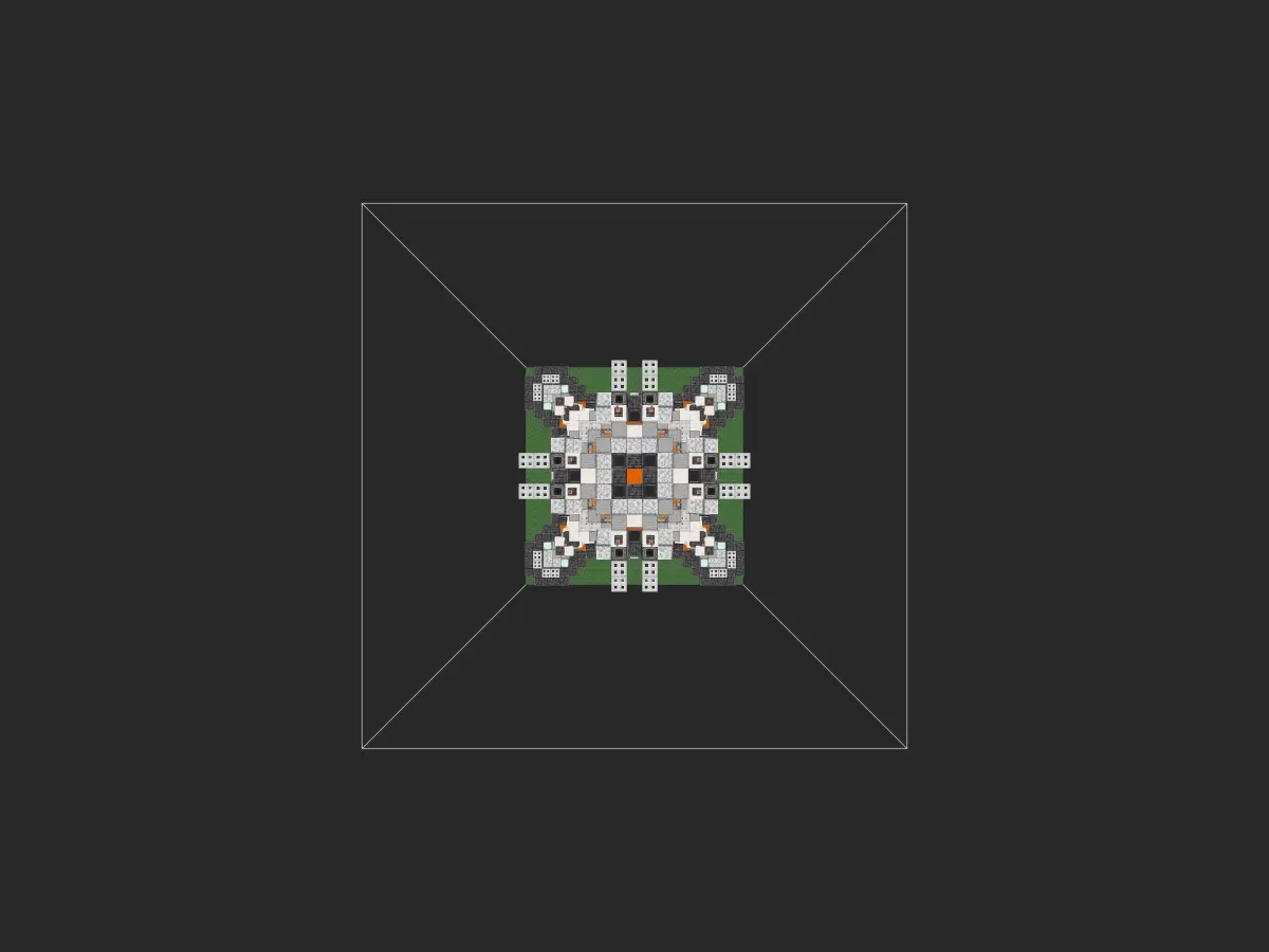我的世界科幻建筑教程：全新科幻风信标塔——生态维持器（我的世界投影）-投影工坊