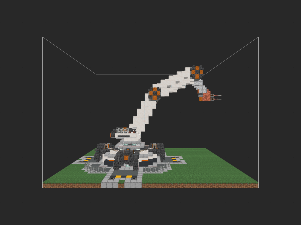 我的世界科幻建筑教程：玄武浮岛要塞2.0（我的世界投影）——港口机械臂全面升级！-投影工坊