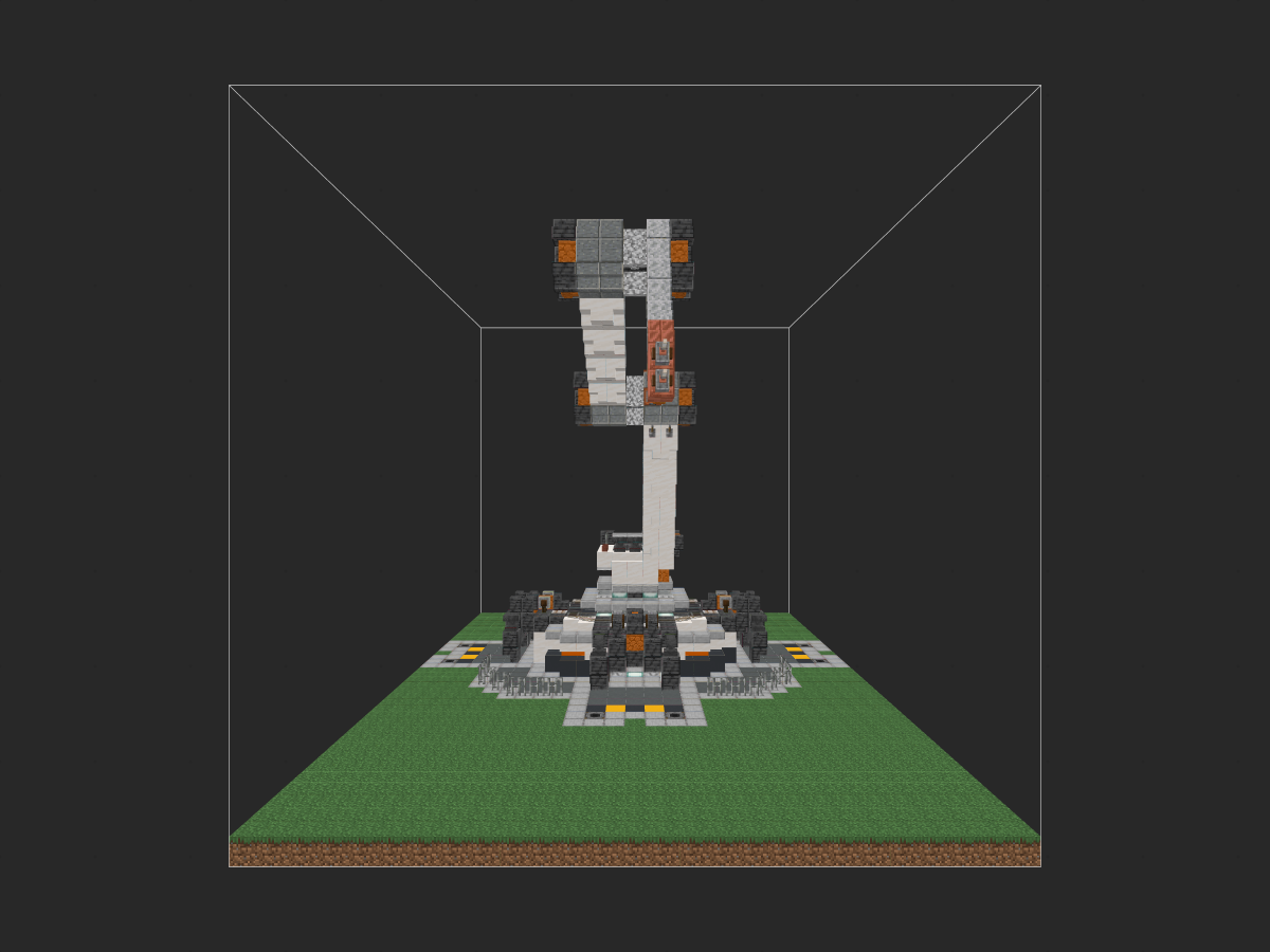 我的世界科幻建筑教程：玄武浮岛要塞2.0（我的世界投影）——港口机械臂全面升级！-投影工坊