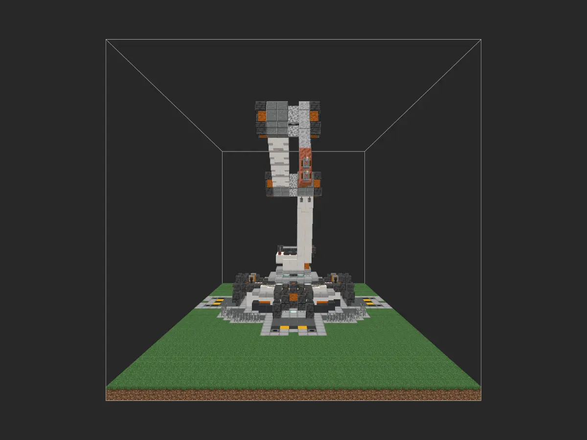 我的世界科幻建筑教程：玄武浮岛要塞2.0（我的世界投影）——港口机械臂全面升级！-投影工坊