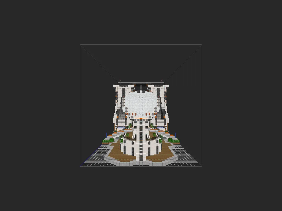 我的世界科幻建筑教程：新型交通枢纽——浮球空艇站（我的世界投影），双形态任你选择！-投影工坊