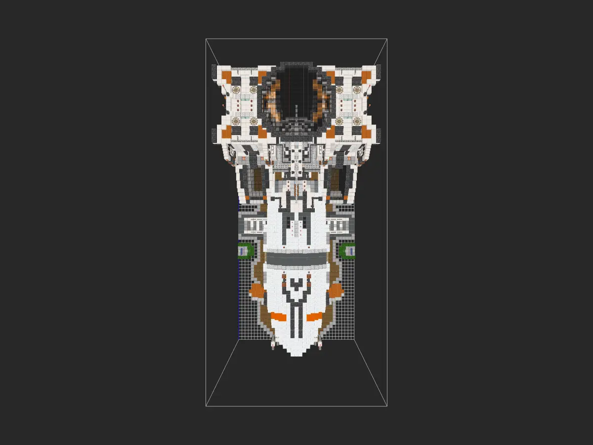 我的世界科幻建筑教程：新型交通枢纽——浮球空艇站（我的世界投影），双形态任你选择！-投影工坊