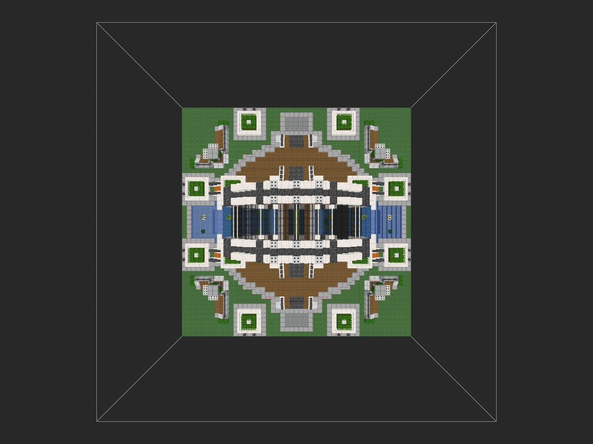 我的世界科幻景观建筑：废弃反应堆芯爆改公园景观雕塑（我的世界投影），告别传统喷泉！-投影工坊
