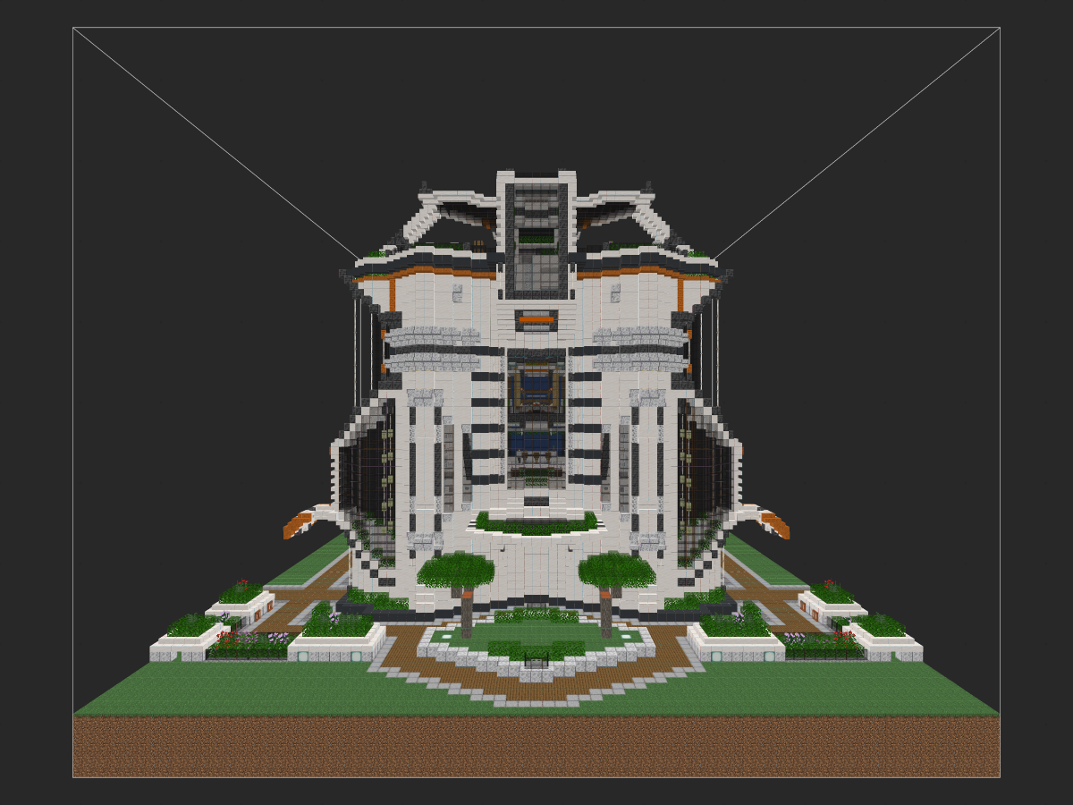 我的世界科幻建筑教程：城主府内饰篇（我的世界投影）——偷偷溜进UP的豪华私人别墅搬空设计！-投影工坊