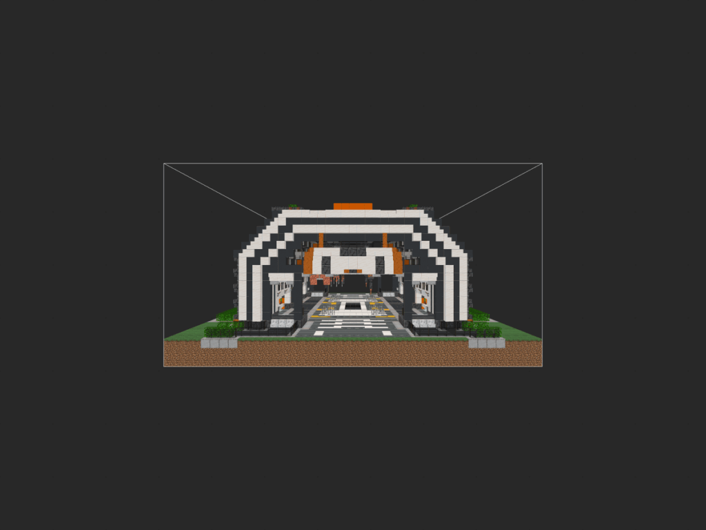 我的世界科幻建筑教程：年轮城机械工坊（我的世界投影）——超简单建造，载具从这里诞生！-投影工坊