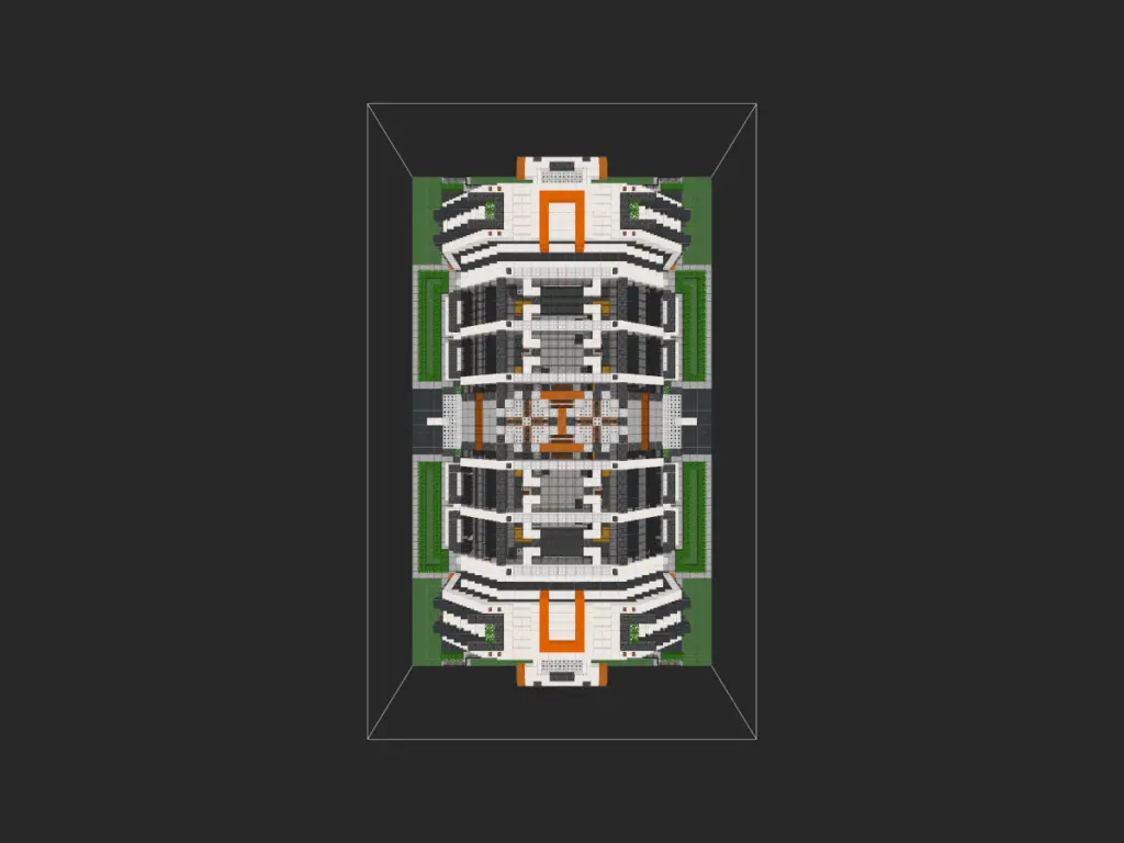 我的世界科幻建筑教程：年轮城机械工坊（我的世界投影）——超简单建造，载具从这里诞生！-投影工坊